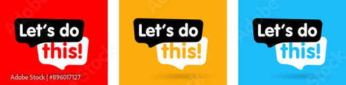 Let's do this