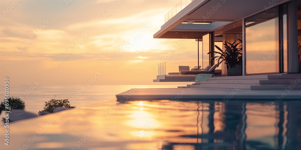 Luxury Oceanfront Villa with Infinity Pool at Sunset Luxury Oceanfront Villa with Infinity Pool at Sunset