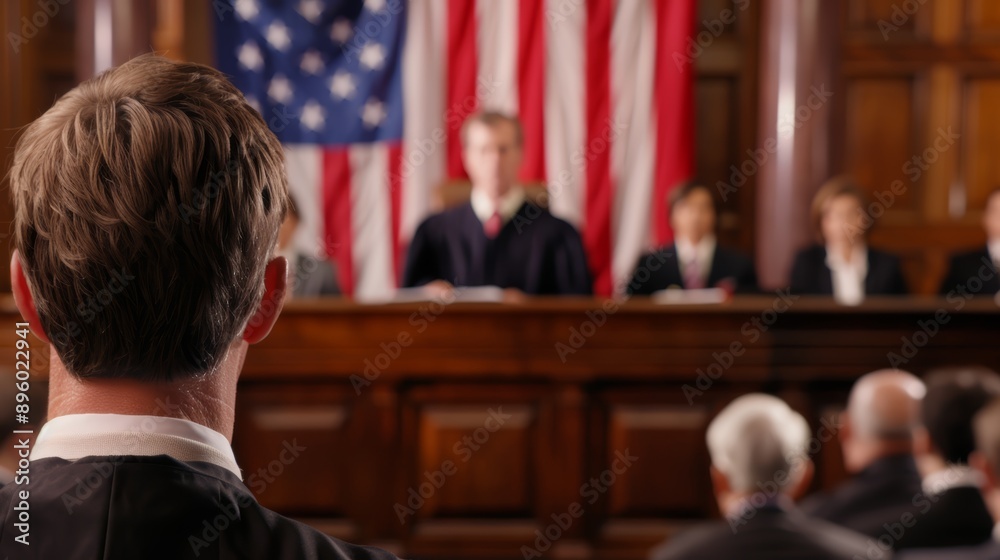 custom made wallpaper toronto digitalA courtroom scene with a bankruptcy judge and attorneys, with copy space, high-resolution photo, realistic photo, cinematography, hyper realistic