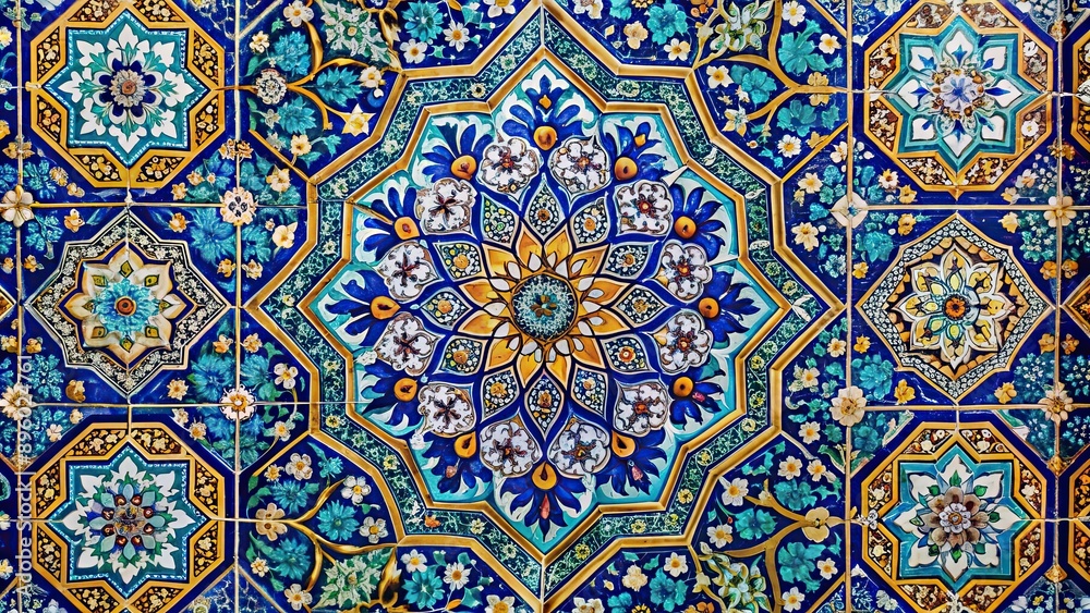 Iranian decorative tiles showcasing intricate patterns and vibrant colors, Iran, Persian, art, ceramic, design Iranian decorative tiles showcasing intricate patterns and vibrant colors, Iran, Persian, art, ceramic, design