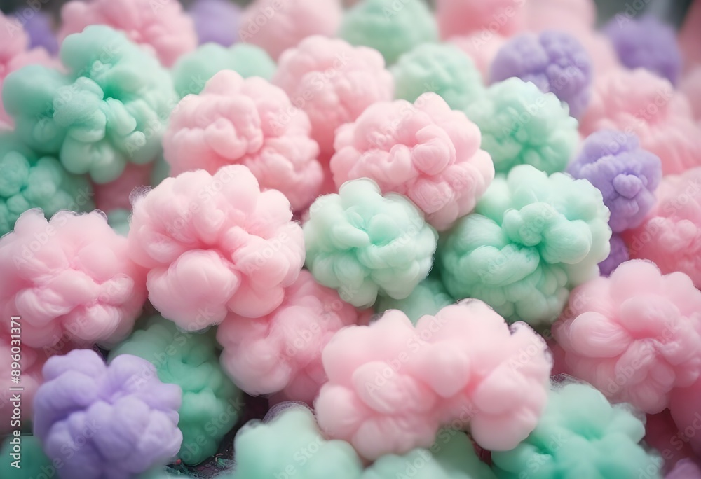 Obraz premium colorful cotton candy