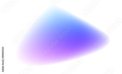Gradient blur blob shapes. Colored figures with a soft gradation from bright to transparent. Set of isolated vector elements on a white background.
