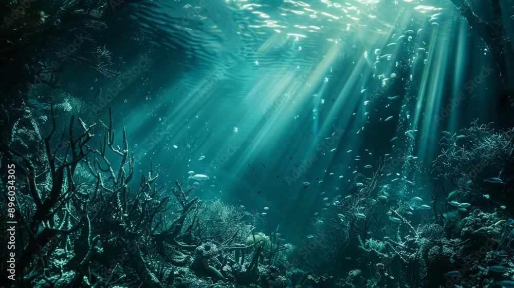 Unterwasser szene Unterwasser szene
