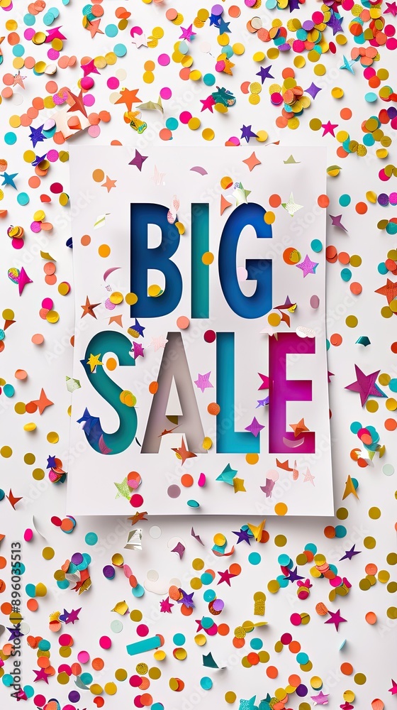 colorful rainbow BIG SALE text on white festive background , retail promotions, discount events and social media marketing Big sale offer. colorful rainbow BIG SALE text on white festive background , retail promotions, discount events and social media marketing Big sale offer.