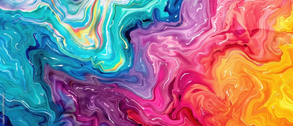 Colorful abstract acrylic paint background with vibrant swirls and textures in blue, pink, purple, and yellow hues. Colorful abstract acrylic paint background with vibrant swirls and textures in blue, pink, purple, and yellow hues.