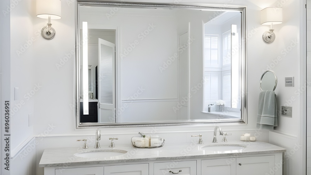 mirror in bathroom mirror in bathroom