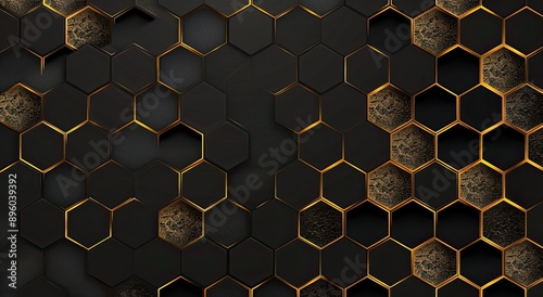 Abstract background with go...