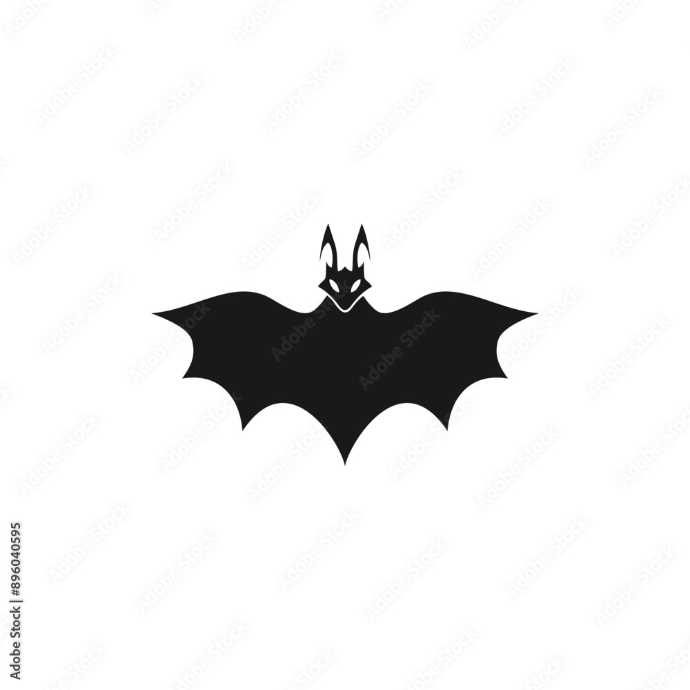Fototapeta premium Bat logo design vector with premium illustration and new idea