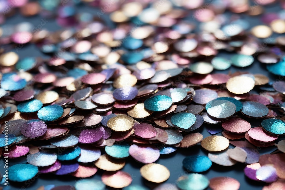 Close up of iridescent glitter with shallow depth of field Close up of iridescent glitter with shallow depth of field