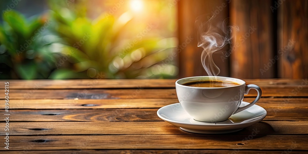 A cup of hot coffee sitting on a wooden table , coffee, mug, beverage, drink, table, wooden, morning, caffeine, aroma A cup of hot coffee sitting on a wooden table , coffee, mug, beverage, drink, table, wooden, morning, caffeine, aroma