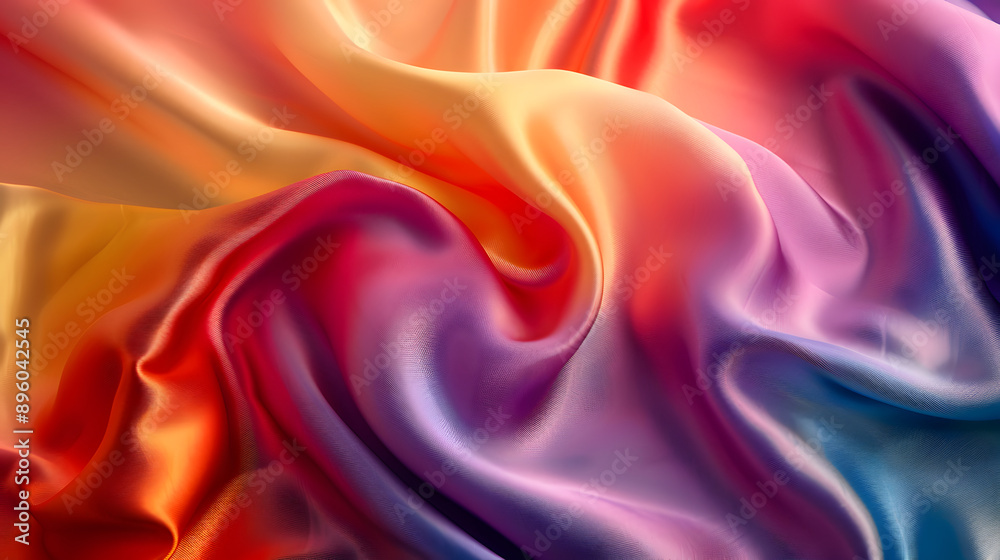 Obraz premium Vivid silk satin background illustration