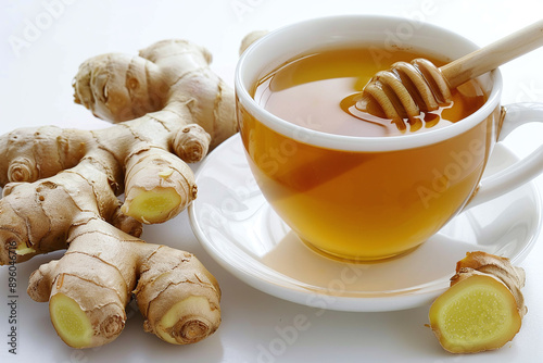 Healthy and Refreshing Bee Honey, Lime & Flower Berry Tea: Immune-Boosting and Aromatic Herbal Beverage