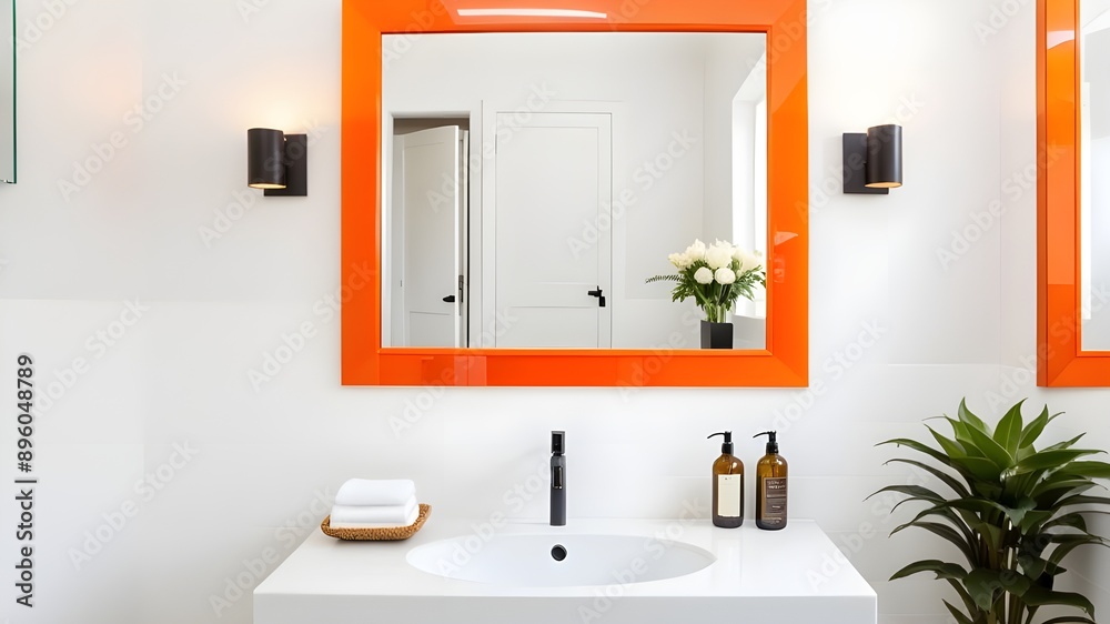 mirror in bathroom mirror in bathroom