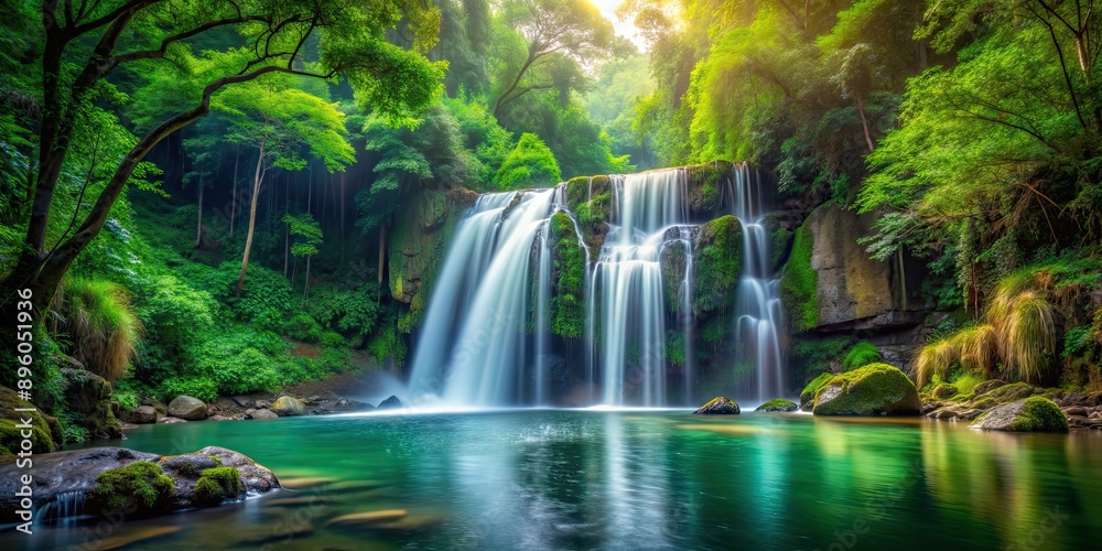 Serenity of a deep forest waterfall , peaceful, tranquil, scenic, oasis, nature, exploration, adventure, majestic Serenity of a deep forest waterfall , peaceful, tranquil, scenic, oasis, nature, exploration, adventure, majestic