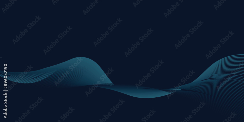 Dynamic particles sound wave flowing over dark. Blurred lights vector abstract background. Beautiful wave shaped array of glowing dots. Dynamic particles sound wave flowing over dark. Blurred lights vector abstract background. Beautiful wave shaped array of glowing dots.