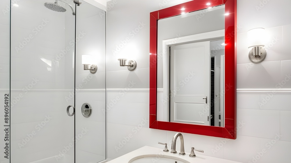 mirror in bathroom mirror in bathroom