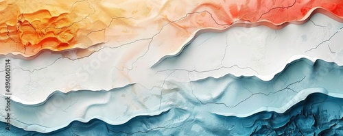 Wallpaper Mural Contemporary modern abstract background with layered textures and organic shapes, artistic and creative Torontodigital.ca