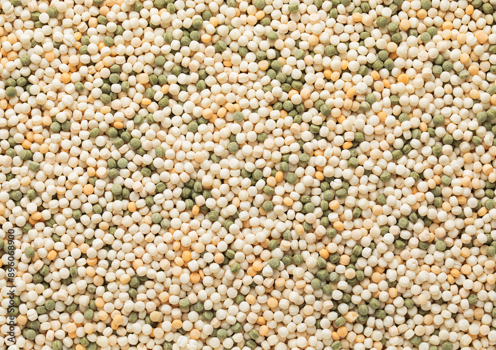 Assorted mix of raw healthy dry couscous grain seeds textured background.Macro. Assorted mix of raw healthy dry couscous grain seeds textured background.Macro.