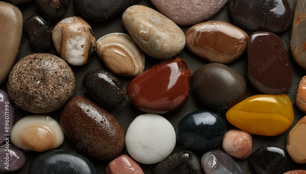 Abstract stone textured backdrop. Various colorful smooth pebbles and natural stones. Abstract stone textured backdrop. Various colorful smooth pebbles and natural stones.