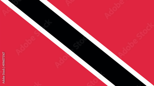 Official vector flag of Trinidad and Tobago. Illustration eps10.