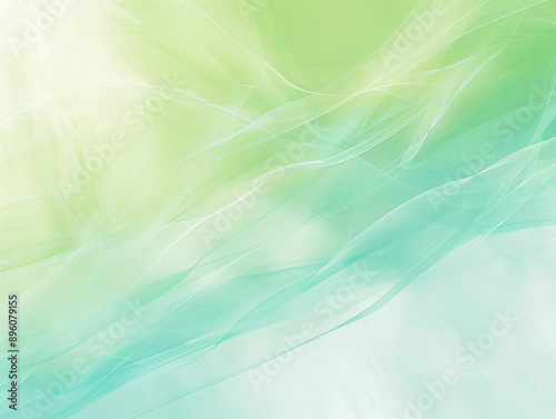 Bright Green and Blue Abstract Background, Generative AI Illustration