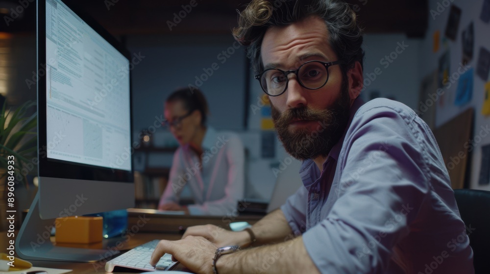 The bearded computer programmer The bearded computer programmer