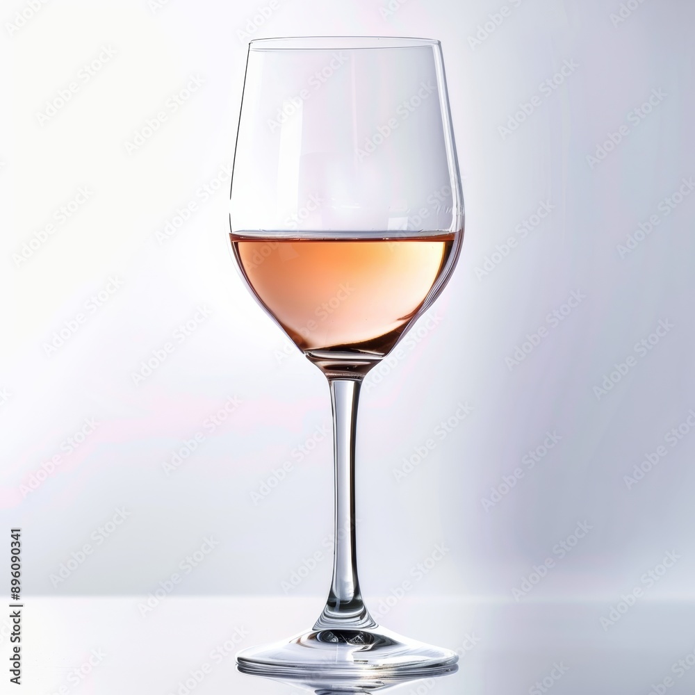 Rose in einem schönen Weinglas, Hintergrund weiss, Rose in einem schönen Weinglas, Hintergrund weiss,