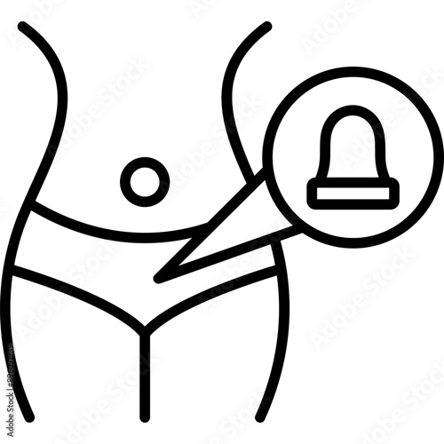 Cervical Cap Icon