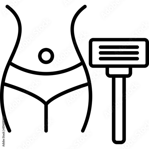 Intimate Area Razor Icon
