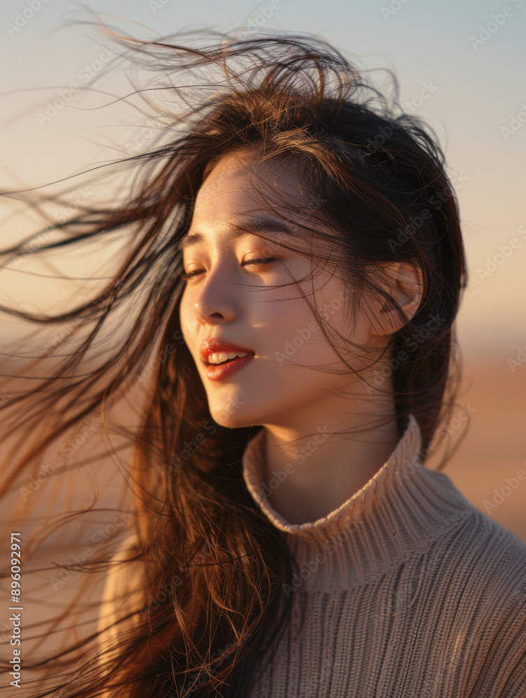 Fototapeta premium a beautiful young asian lady