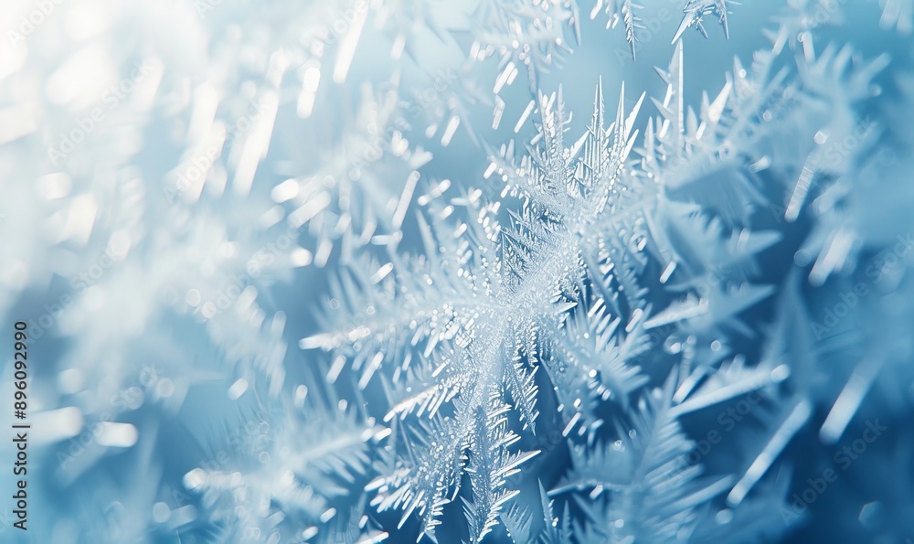 Macro photograph of frost patterns on windowpane, highlighting natural ice formations and crystalline textures Macro photograph of frost patterns on windowpane, highlighting natural ice formations and crystalline textures