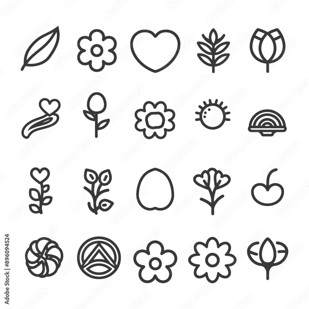 minimalist line art icon like collection set logo symbol minimalist line art icon like collection set logo symbol