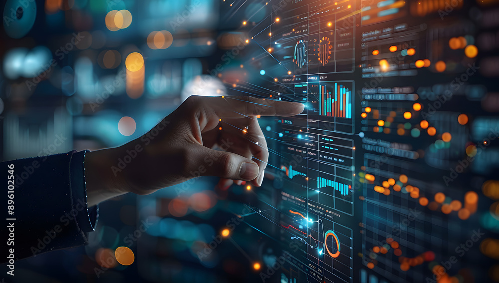 Hand Pointing at Financial Data for Small Cable Carriers in South Africa Hand Pointing at Financial Data for Small Cable Carriers in South Africa