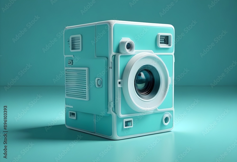Fototapeta premium 3d camera icon