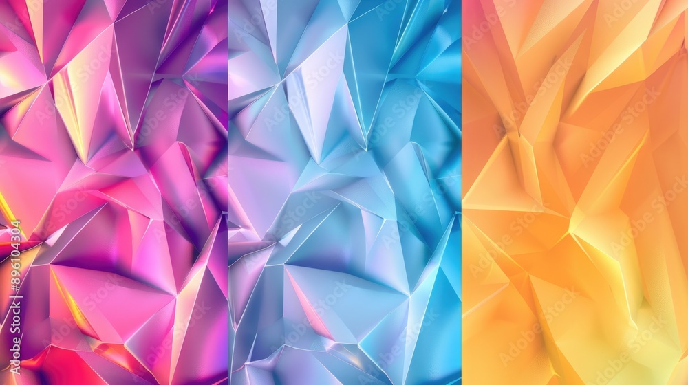 Two colored papers with unique textures and patterns