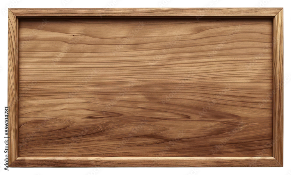 Fototapeta premium PNG Elegant wooden frame, natural finish
