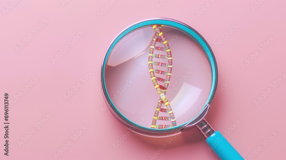 The DNA under magnifying glass The DNA under magnifying glass