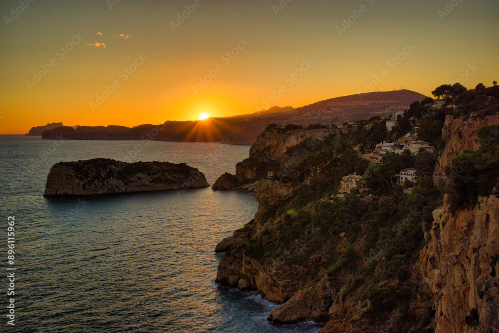 The coast of Benitatxell on the Costa Blanca