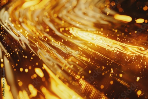 A blurry image of lights from a distance, ideal for use in mystery or suspense scenes where the focus is on the atmosphere rather than the details