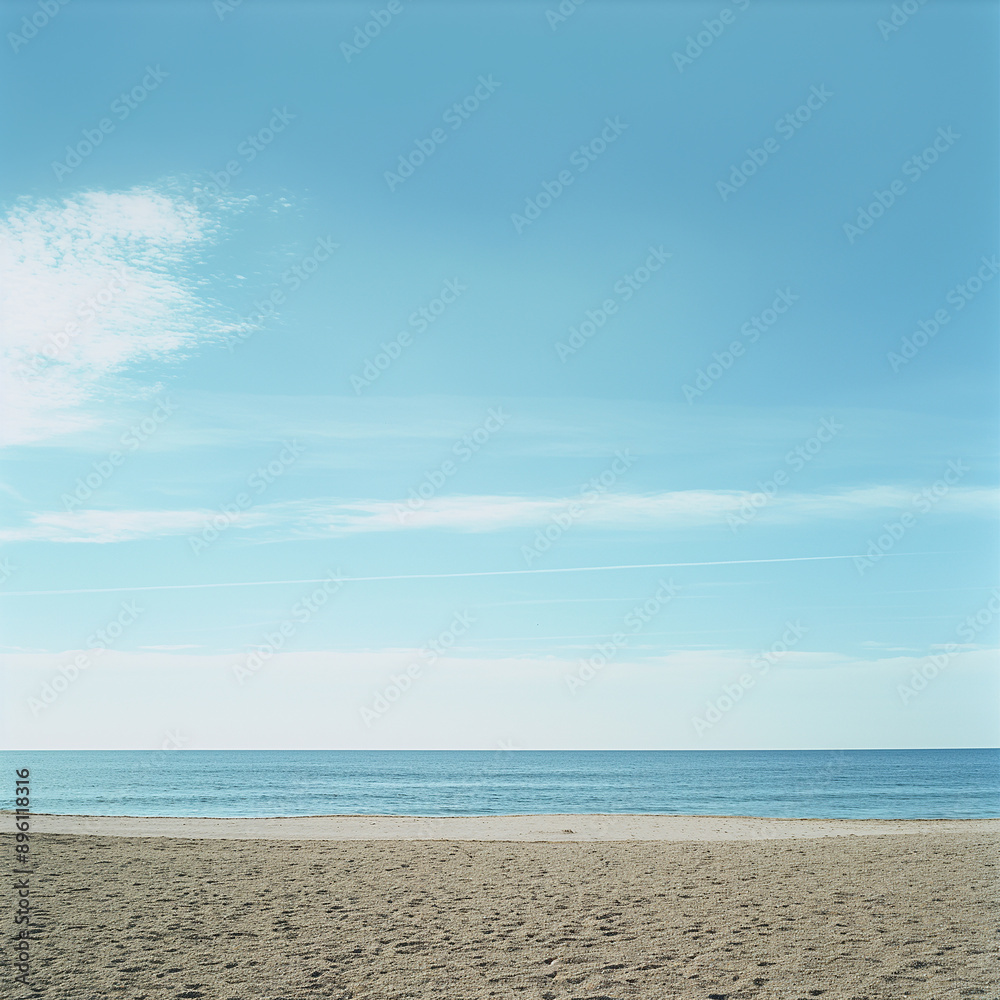 Obraz premium Beach and blue sky