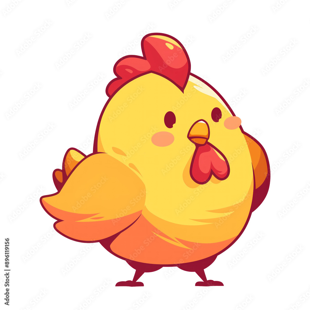 Cute chicken hen cartoon character Cute chicken hen cartoon character
