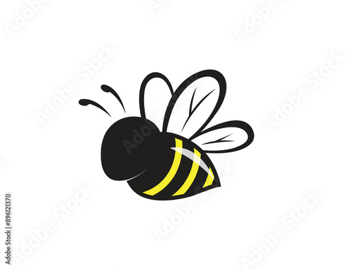 Creative Bee Insect Abstract Logo Vector Symbol Illustration