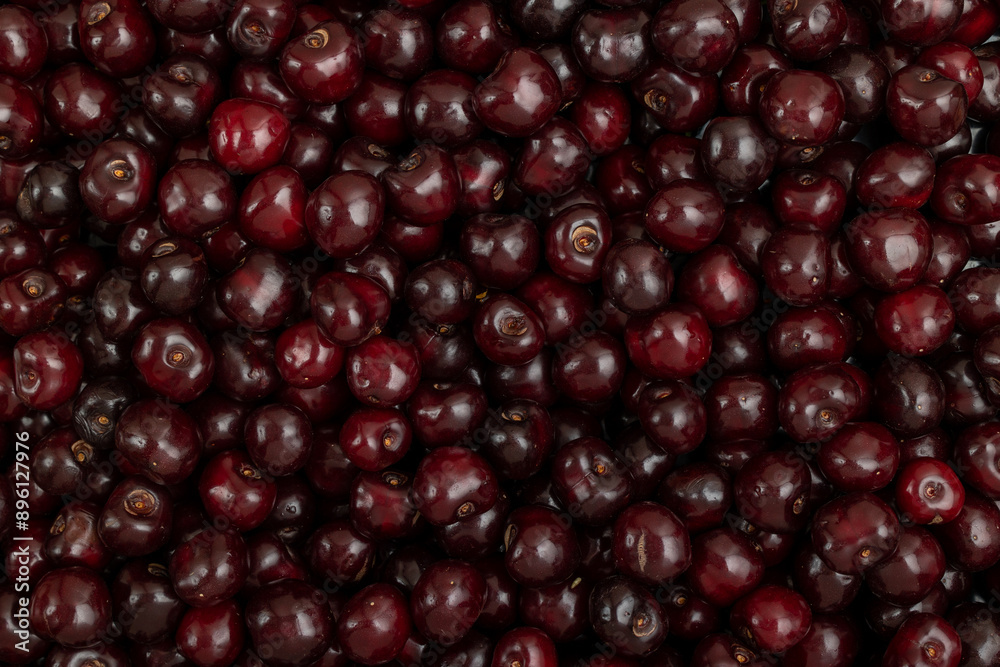 Berry background from ripe cherries Berry background from ripe cherries