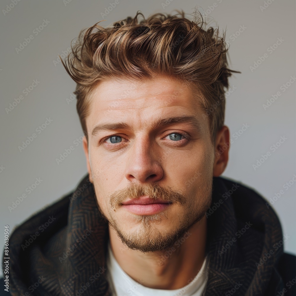 Fototapeta premium Nahaufnahme eines Haarmodels, Haare, Model