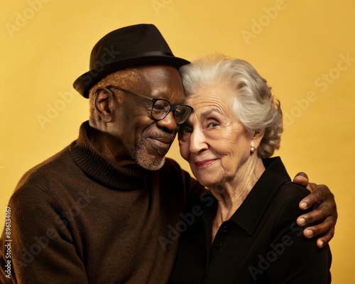 A portrait of loving retirees