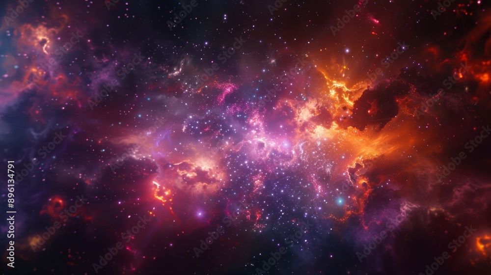 Fototapeta premium Cosmic Wonders: A Vivid Journey through the Universe