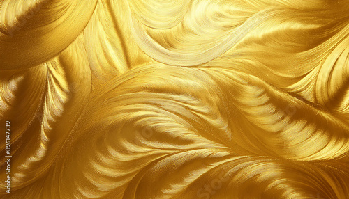 Obraz na płótnie Golden texture with intricate abstract patterns and shimmering details, luxurious gold texture w salonie