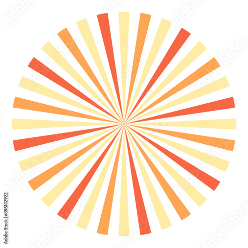 Retro Sunburst clipart Element Decoration