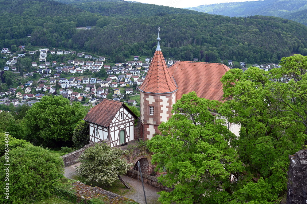 Kommandantenhaus der Burg in Dilsberg