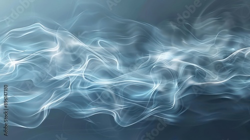 Swirling mists and vapor trails forming an atmospheric scene, 3D background, misty abstract